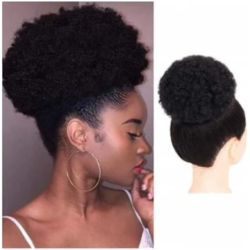 Matu mezgls, brazīliešu afro stila, pūkaina, no īs