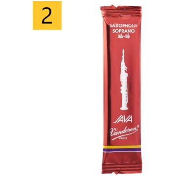 2 Vandoren SR302R Java Red mēlīte soprāna saksofon