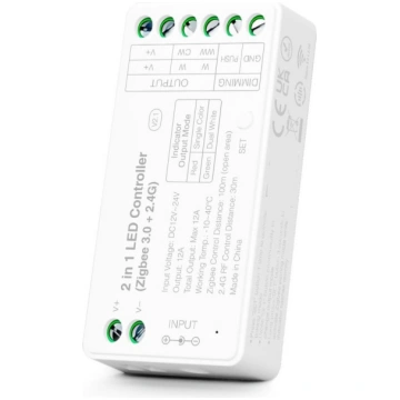 Controller Dimmer DUAL Monocolore/CCT ZIGBEE 3.0 -