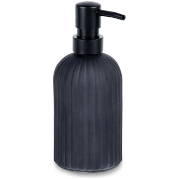 stikla ziepju dozators, melns, 400 ml