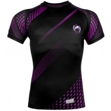 Venum Rapid Rashguard Short Sleeves Black/ Purple
