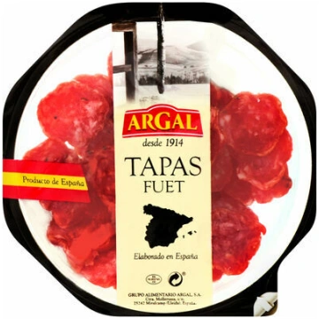 Desa vītināta Salami šķēlītēs Tapas 80g, Argal