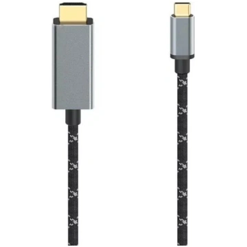 Hama HDMI kabelis 1.5 m HDMI Type A USB Type-C Mel
