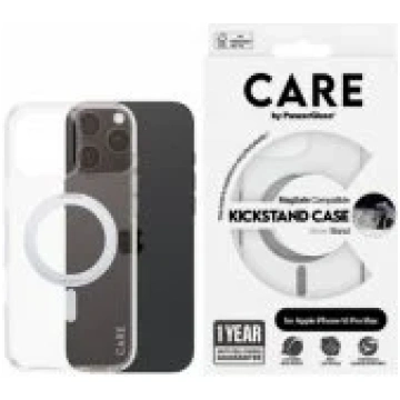 PanzerGlass Case Transparent w. Silver Kickstand M