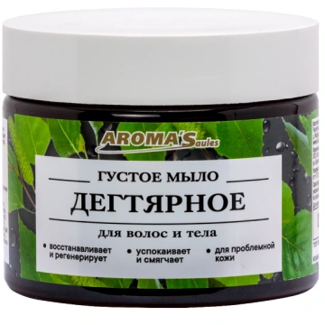 Biezās ziepes “Darvas” ķermenim un matiem, 250 ml