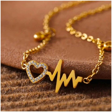 Amora Heart Anklets RIYOVA Jewelry