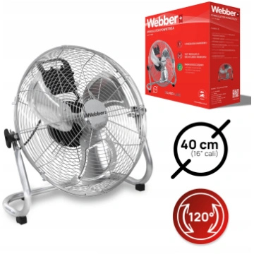 Webber WENTYLATOR Cyrkulator PODŁOGOWY DUŻY 40 cm 