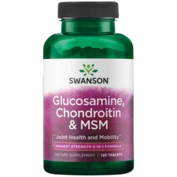 Glucosamine, Chondroitin & MSM 120 tab Swanson