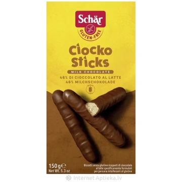 Schär Ciocko Sticks bezglutēna biskvīta cepumi šok