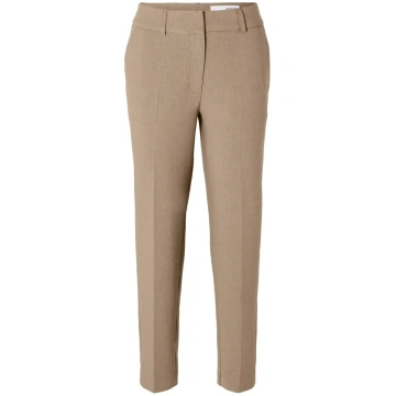 Selected - Slwrita-Ria Mw Crop Pant Camel Mel Noos