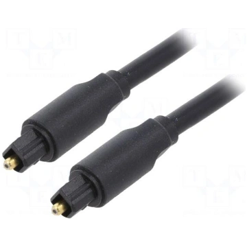 Cable | Toslink plug,both sides | 3m | Plating: go