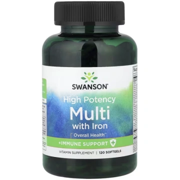 Swanson Vitamins, Multi With Iron, High Potency, 1