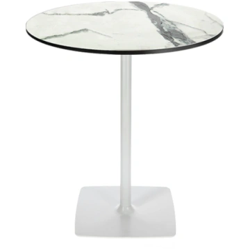 New Square Table - Round Top Compact HPL 12 mm