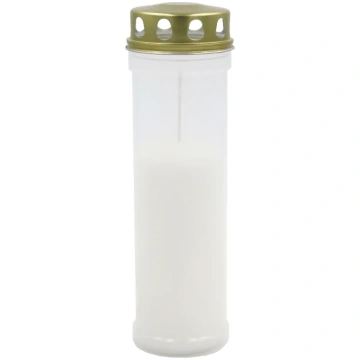 Candela Grave candle with cap, burn time approxima