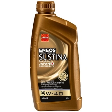 Motoreļļa ENEOS SUSTINA 5W-40 API SN, ACEA C3 1L