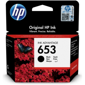 HP oriģinālā 653 Advantage melnā tintes kasetne