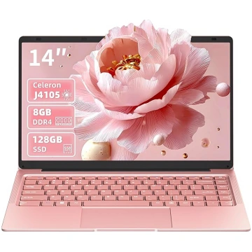 14 collu rozā zelta krāsas klēpjdators, 8 GB DDR4 