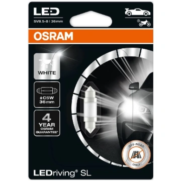 Spuldzīte LED 36mm C5W 12V 5W 6000k ams-OSRAM 6418