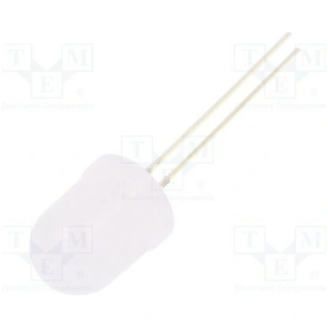 LED; white cold; 10mm; 1560÷2180mcd; 30°; Front: c