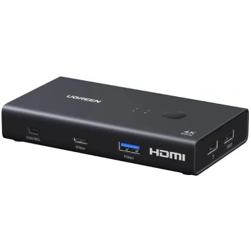 HUB USB Ugreen Przelacznik Hub AK502 2xUSB-A USB-C
