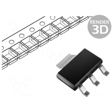 IC: voltage regulator | LDO,fixed | 3.3V | 0.8A |