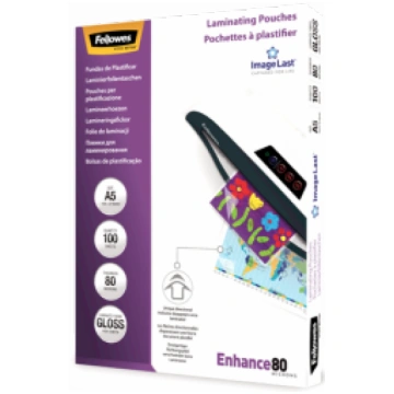 FELLOWES Laminating Sheets ImageLast A5 80 Micron 