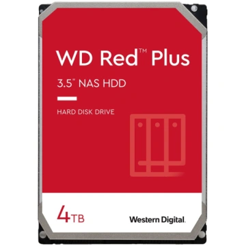 WD Red Plus NAS Hard Drive 4 TB (SATA 6 Gb/s, 3.5"