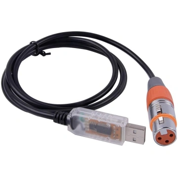 USB uz DMX RS485 vadības kabelis, FTDI XLR 3 pin s