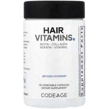 Codeage, Hair Vitamins, 120 Vegetable Capsules