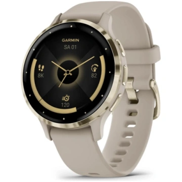 Viedpulkstenis GARMIN VENU 3S, 41 MM, pelēks/zeltī