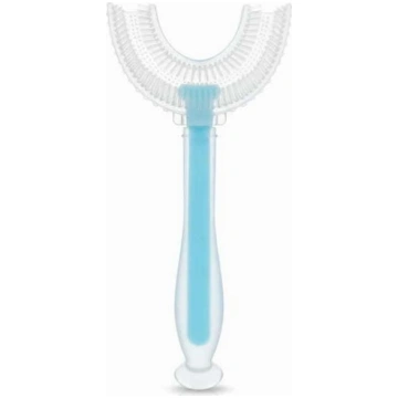 Bocioland 2469 SILICONE TOOTHBRUSH „U” BLUE BL246 