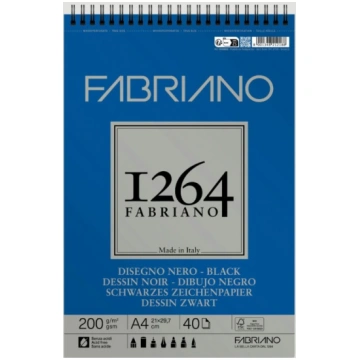 Album Fabriano 1264, Carta Nera per Disegno