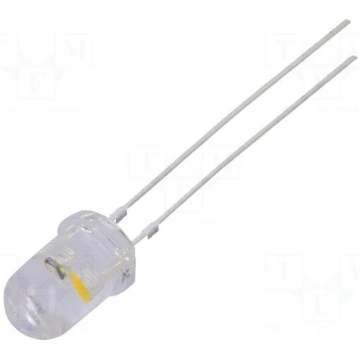 LED | 5mm | white warm | 7000÷8400mcd | 30° | 3÷5V