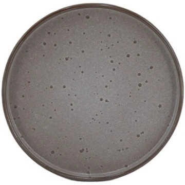 DESERT PLATE DOMOLETTI BROWN DOTS 19.6CM 43E-046-S