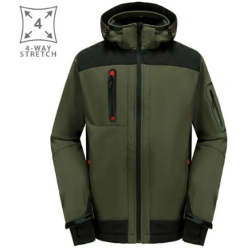 Softshell jaka Acropolis, L, Pesso, zaļa, ar kapuc