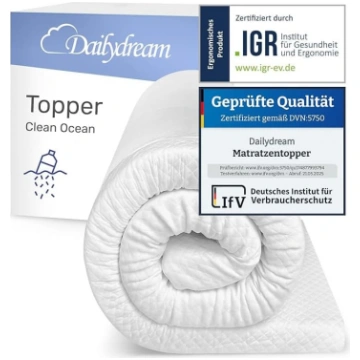 Dailydream Mattress Topper 90 x 190 cm Memory Foam
