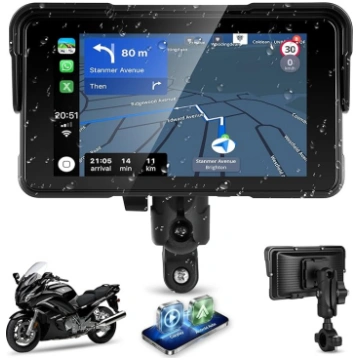 Moto CarPlay ekrāns motocikliem, bezvadu Apple Car