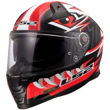 CASCO INTEGRALE LS2 VECTOR II BUNTRI - Nero - Ross