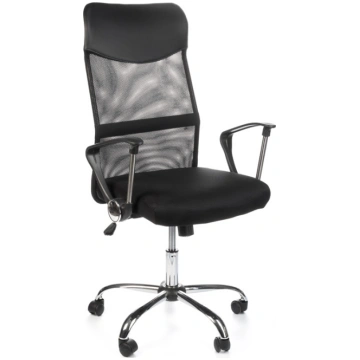 Biroja krēsls uz riteņiem OFFICE CHAIR BASIC BLACK