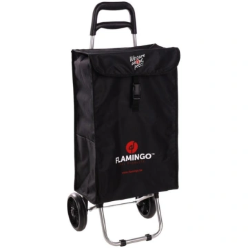 Iepirkumu soma ar riteņiem Flamingo Trolley, melna