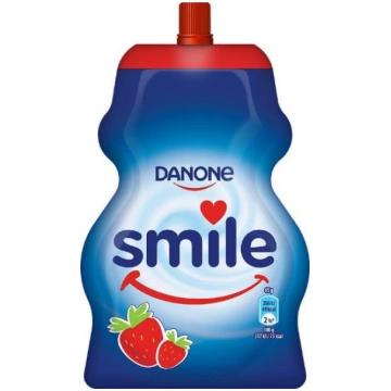 SMILE Piena deserts ar zemeņu garšu, 65g DANONE