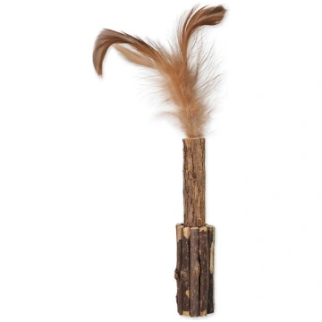 Magic Cat Natural Fun Stick With Natural Feathers 