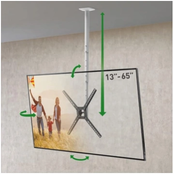 Barkan 97 cm garš balts televizora griestu stiprin