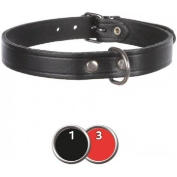 Apkakle Basic, S: 28-34 cm/14 mm, melna