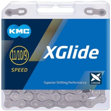 Ķēde - KMC X-Glide Grey Long CUES - BXGLIGG26 - 9/