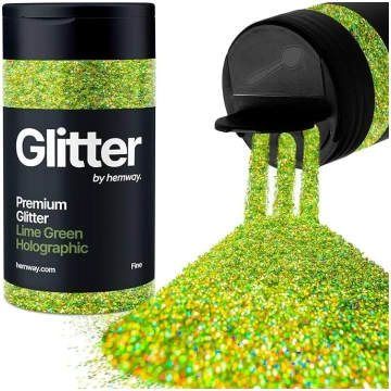 Glitter Shaker Lime Green Hologrāfiskā sejas nagu 