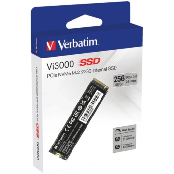 SSD VERBATIM Vi3000 PCIe NVMe M.2 256 GB — M.2, 25