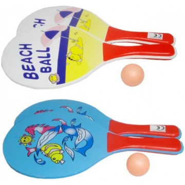 Swede Raketes ar bumbiņu BEACH BALL Q6395 SW-Q6395