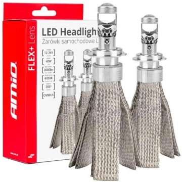 LED spuldzes H7/H18, 40W, 6000K, 12-24V, FLEX+ Len