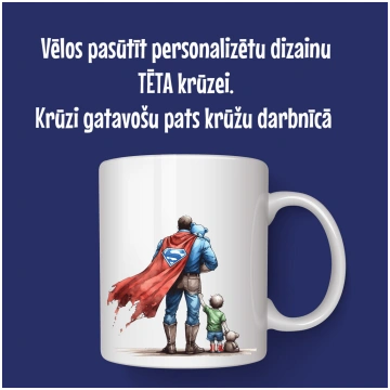 Vēlos pats apdrukāt krūzi tētim Dimantu Drukātava